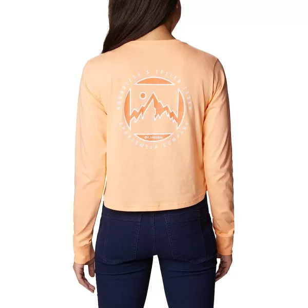 imageColumbia Womens North Cascades Long Sleeve Cropped TeePeachBoundless Graphic