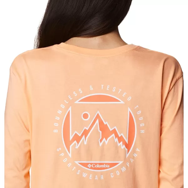 imageColumbia Womens North Cascades Long Sleeve Cropped TeePeachBoundless Graphic
