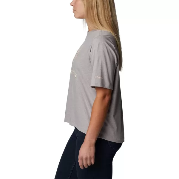 imageColumbia Womens North Cascades Relaxed TeeColumbia Grey HeatherGem Mini Hibiscus