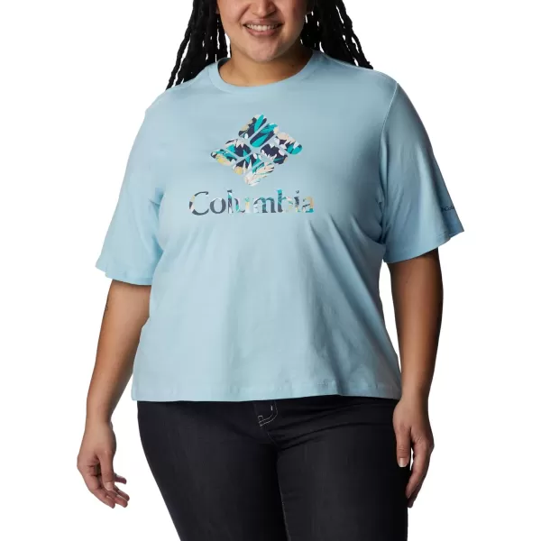 imageColumbia Womens North Cascades Relaxed TeeSpring BlueGem Wisterian