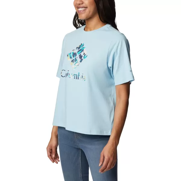 imageColumbia Womens North Cascades Relaxed TeeSpring BlueGem Wisterian