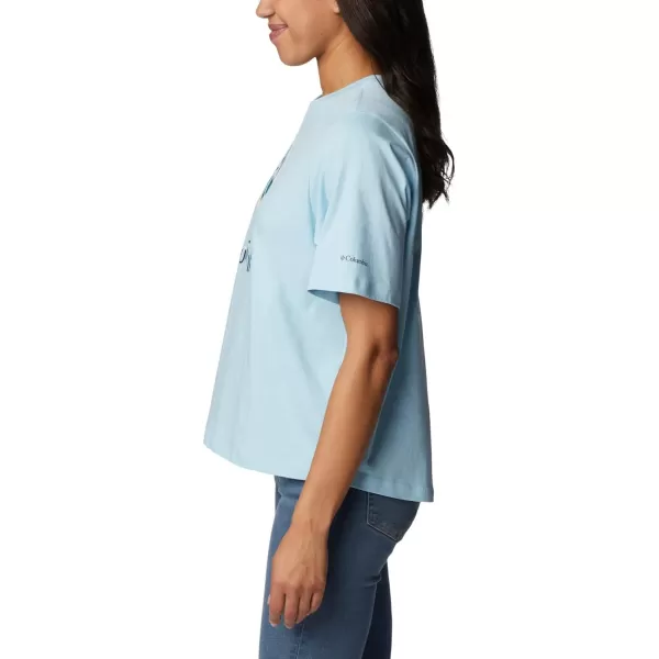 imageColumbia Womens North Cascades Relaxed TeeSpring BlueGem Wisterian