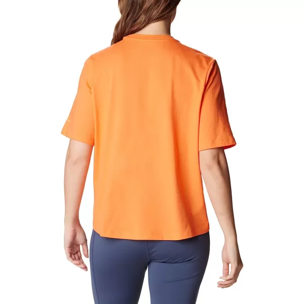 imageColumbia Womens North Cascades Relaxed TeeSunset OrangeCsc Stacked Gradient Grx