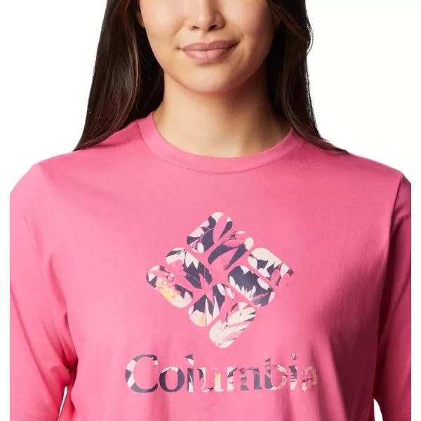 imageColumbia Womens North Cascades Relaxed TeeWild GeraniumGem Wisterian
