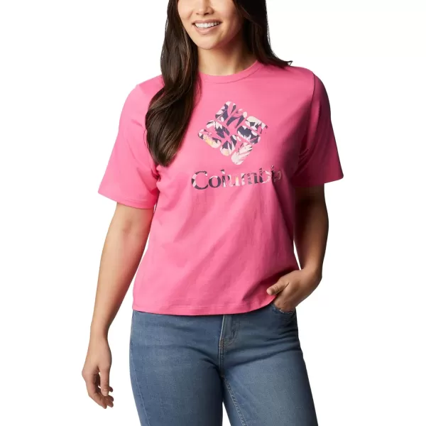 imageColumbia Womens North Cascades Relaxed TeeWild GeraniumGem Wisterian