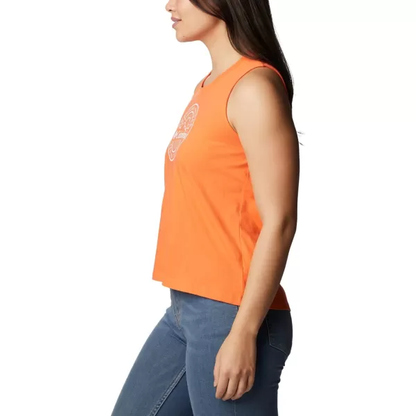 imageColumbia Womens North Cascades TankSunset OrangePdx Tested Tough Graphic