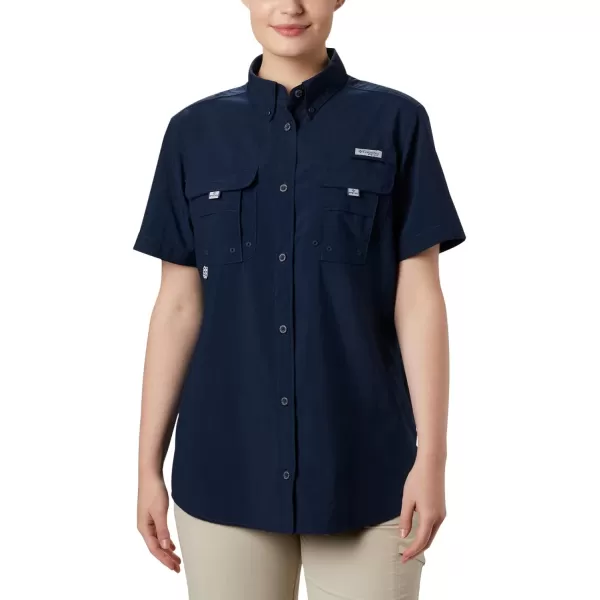 imageColumbia Womens PFG Bahama II UPF 30 Short Sleeve Fishing ShirtCollegiate Navy