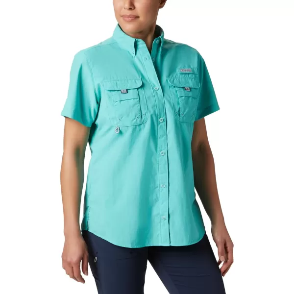 imageColumbia Womens PFG Bahama II UPF 30 Short Sleeve Fishing ShirtDolphin