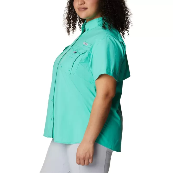 imageColumbia Womens PFG Bahama II UPF 30 Short Sleeve Fishing ShirtElectric Turquoise