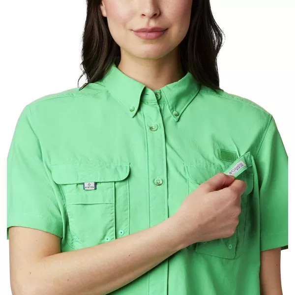 imageColumbia Womens PFG Bahama II UPF 30 Short Sleeve Fishing ShirtEmerald City