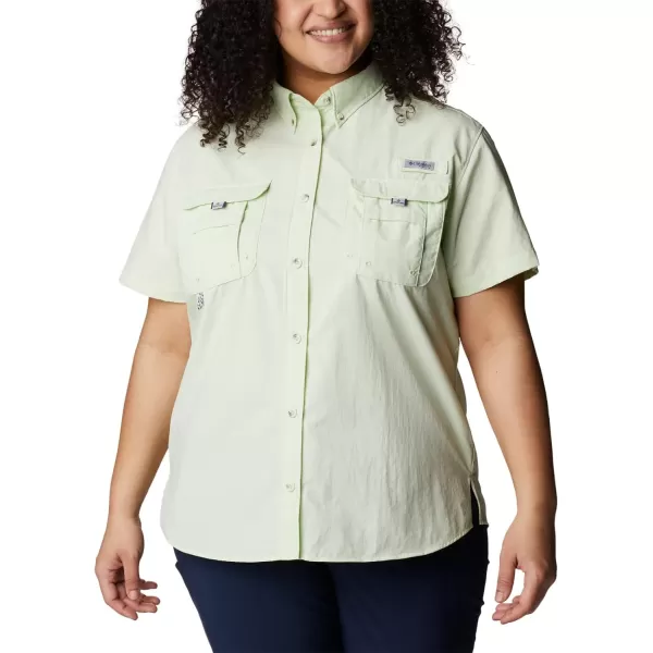 imageColumbia Womens PFG Bahama II UPF 30 Short Sleeve Fishing ShirtLight Lime