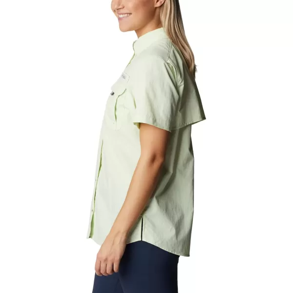 imageColumbia Womens PFG Bahama II UPF 30 Short Sleeve Fishing ShirtLight Lime