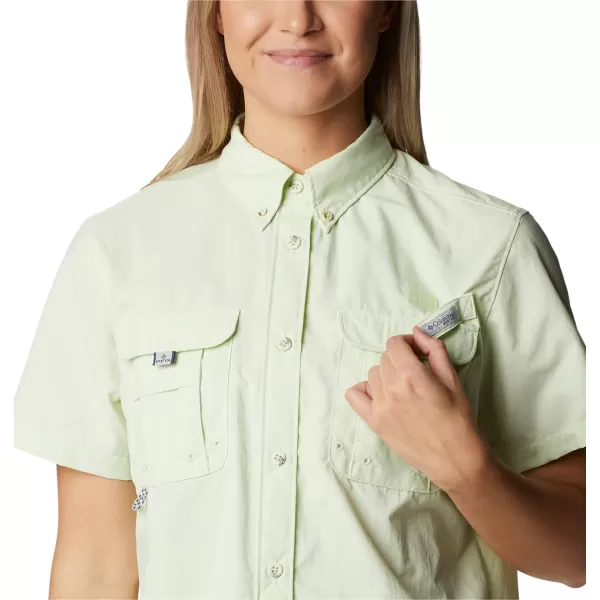 imageColumbia Womens PFG Bahama II UPF 30 Short Sleeve Fishing ShirtLight Lime