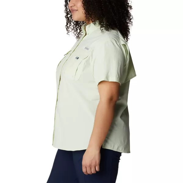 imageColumbia Womens PFG Bahama II UPF 30 Short Sleeve Fishing ShirtLight Lime