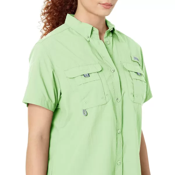 imageColumbia Womens PFG Bahama II UPF 30 Short Sleeve Fishing ShirtLime Glow