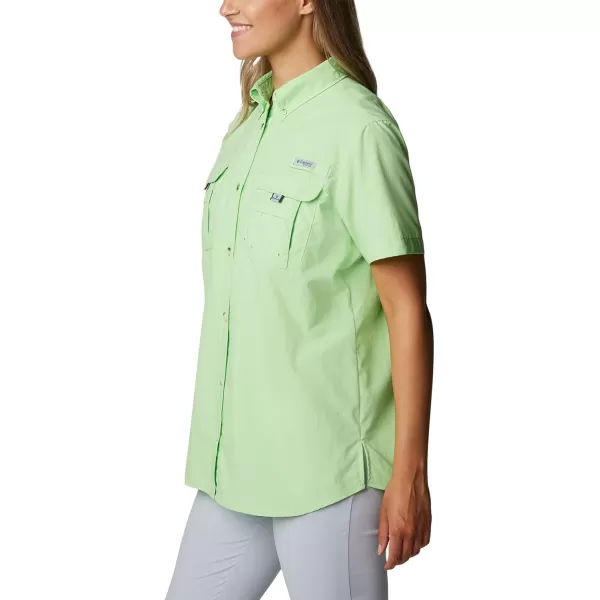 imageColumbia Womens PFG Bahama II UPF 30 Short Sleeve Fishing ShirtLime Glow