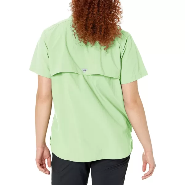 imageColumbia Womens PFG Bahama II UPF 30 Short Sleeve Fishing ShirtLime Glow