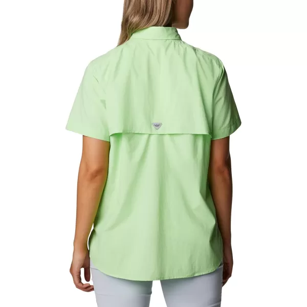 imageColumbia Womens PFG Bahama II UPF 30 Short Sleeve Fishing ShirtLime Glow