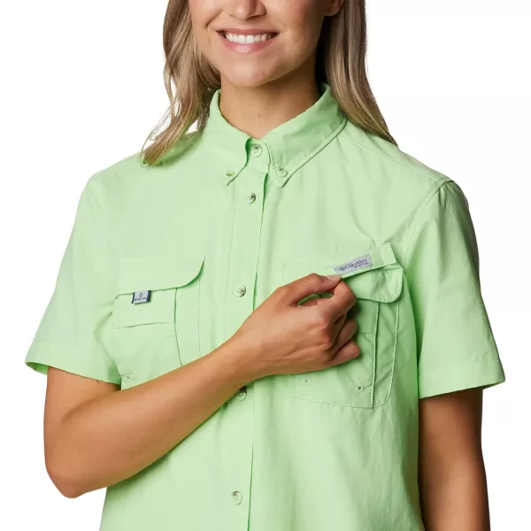 imageColumbia Womens PFG Bahama II UPF 30 Short Sleeve Fishing ShirtLime Glow