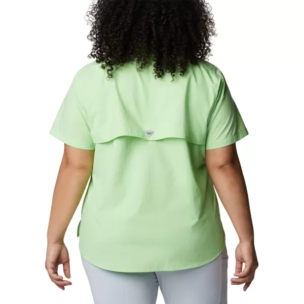 imageColumbia Womens PFG Bahama II UPF 30 Short Sleeve Fishing ShirtLime Glow