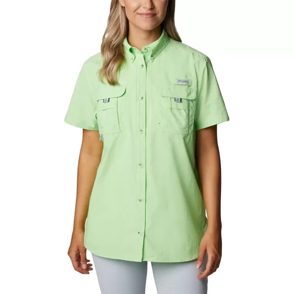 imageColumbia Womens PFG Bahama II UPF 30 Short Sleeve Fishing ShirtLime Glow