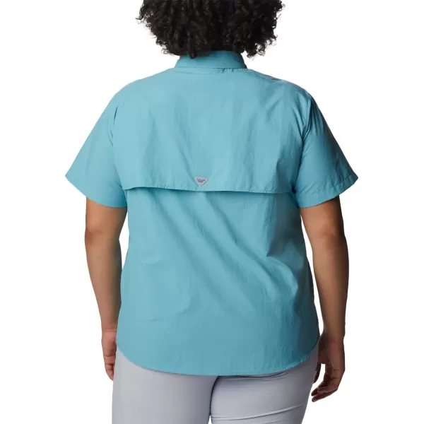 imageColumbia Womens PFG Bahama II UPF 30 Short Sleeve Fishing ShirtSea Wave