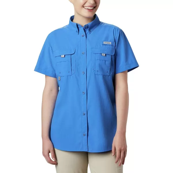 imageColumbia Womens PFG Bahama II UPF 30 Short Sleeve Fishing ShirtStormy Blue