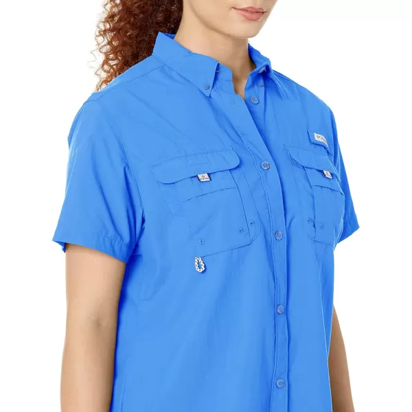 imageColumbia Womens PFG Bahama II UPF 30 Short Sleeve Fishing ShirtStormy Blue