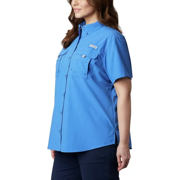 imageColumbia Womens PFG Bahama II UPF 30 Short Sleeve Fishing ShirtStormy Blue