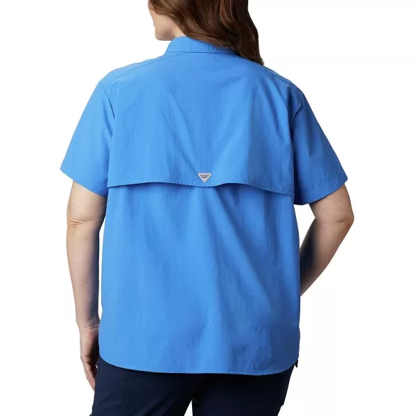 imageColumbia Womens PFG Bahama II UPF 30 Short Sleeve Fishing ShirtStormy Blue