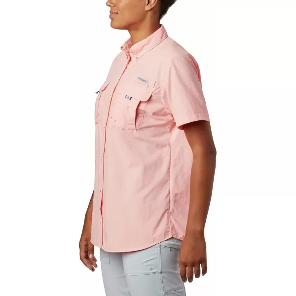 imageColumbia Womens PFG Bahama II UPF 30 Short Sleeve Fishing ShirtTiki Pink
