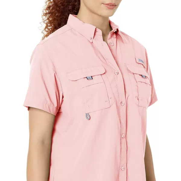 imageColumbia Womens PFG Bahama II UPF 30 Short Sleeve Fishing ShirtTiki Pink