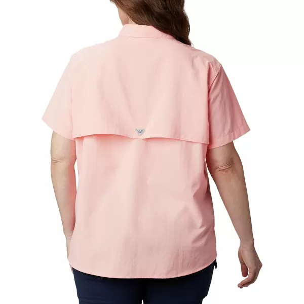 imageColumbia Womens PFG Bahama II UPF 30 Short Sleeve Fishing ShirtTiki Pink