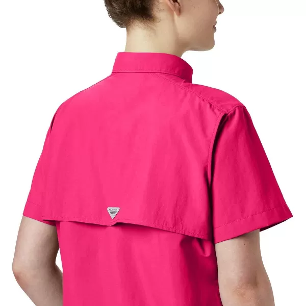 imageColumbia Womens PFG Bahama II UPF 30 Short Sleeve Fishing ShirtUltra Pink