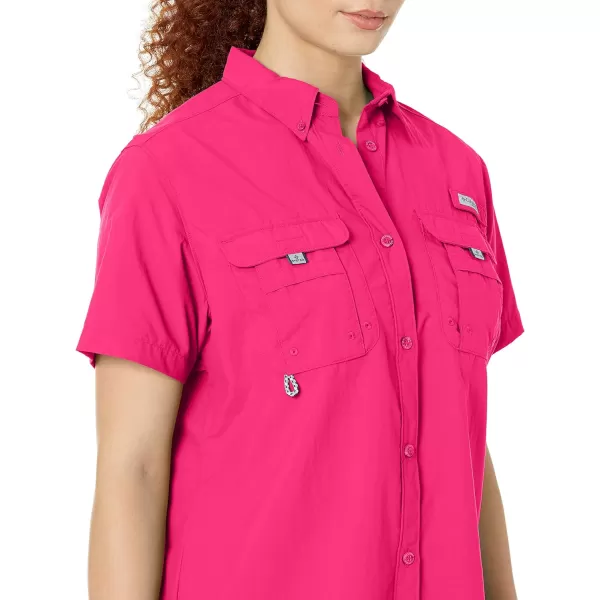 imageColumbia Womens PFG Bahama II UPF 30 Short Sleeve Fishing ShirtUltra Pink