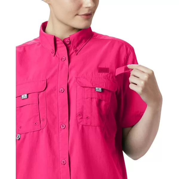 imageColumbia Womens PFG Bahama II UPF 30 Short Sleeve Fishing ShirtUltra Pink