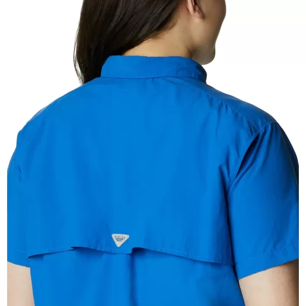 imageColumbia Womens PFG Bahama II UPF 30 Short Sleeve Fishing ShirtVivid Blue