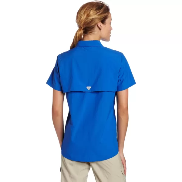 imageColumbia Womens PFG Bahama II UPF 30 Short Sleeve Fishing ShirtVivid Blue