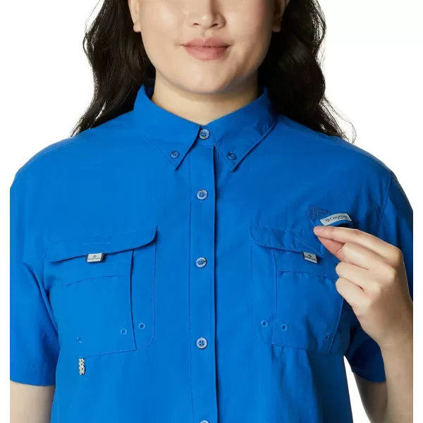 imageColumbia Womens PFG Bahama II UPF 30 Short Sleeve Fishing ShirtVivid Blue