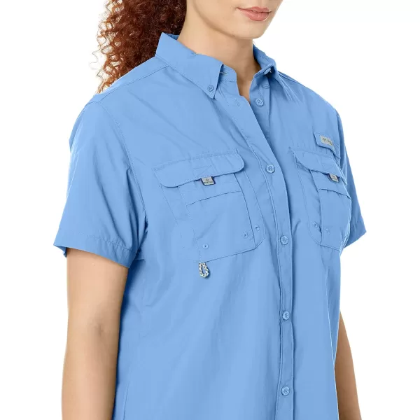 imageColumbia Womens PFG Bahama II UPF 30 Short Sleeve Fishing ShirtWhite Cap