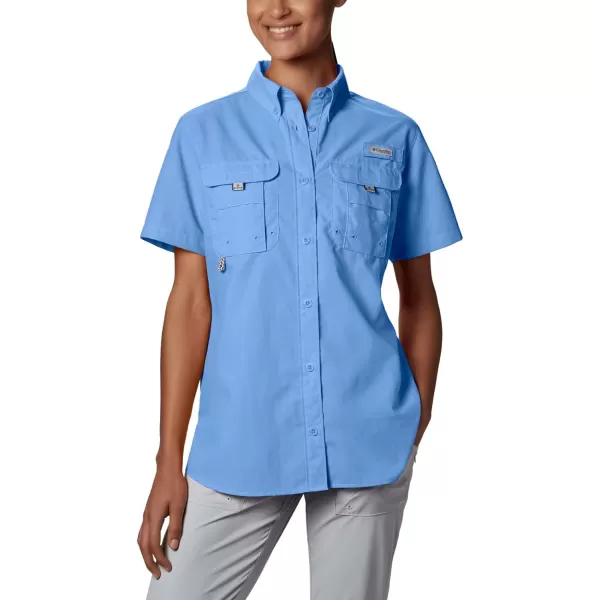 imageColumbia Womens PFG Bahama II UPF 30 Short Sleeve Fishing ShirtWhite Cap
