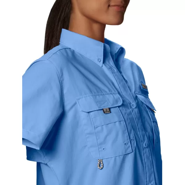 imageColumbia Womens PFG Bahama II UPF 30 Short Sleeve Fishing ShirtWhite Cap