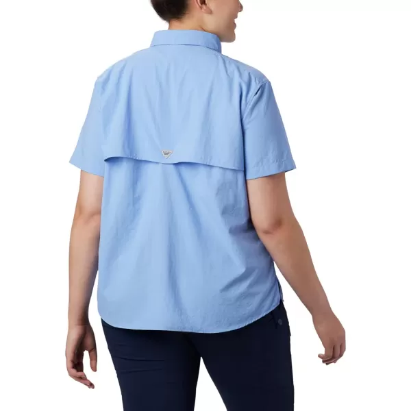 imageColumbia Womens PFG Bahama II UPF 30 Short Sleeve Fishing ShirtWhite Cap