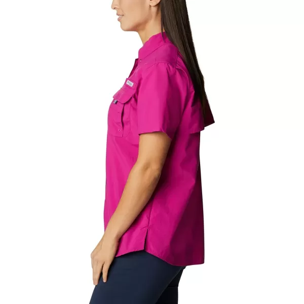 imageColumbia Womens PFG Bahama II UPF 30 Short Sleeve Fishing ShirtWild Fuchsia