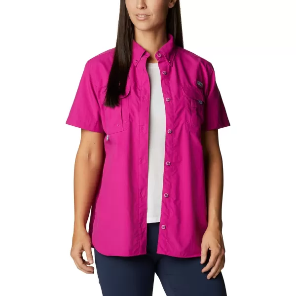 imageColumbia Womens PFG Bahama II UPF 30 Short Sleeve Fishing ShirtWild Fuchsia