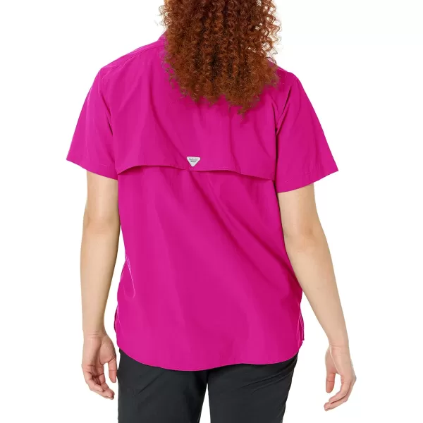 imageColumbia Womens PFG Bahama II UPF 30 Short Sleeve Fishing ShirtWild Fuchsia