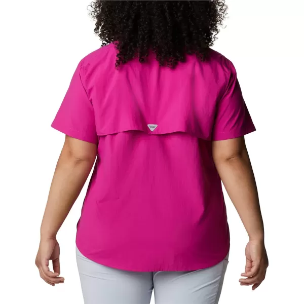 imageColumbia Womens PFG Bahama II UPF 30 Short Sleeve Fishing ShirtWild Fuchsia