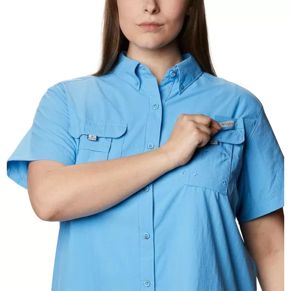 imageColumbia Womens PFG Bahama II UPF 30 Short Sleeve Fishing ShirtYacht