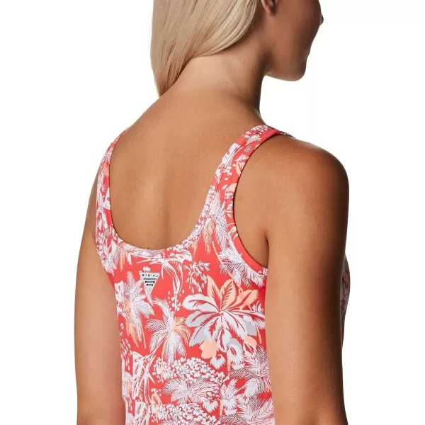 imageColumbia Womens PFG Freezer III DressRed Hibiscus Festive Fishin