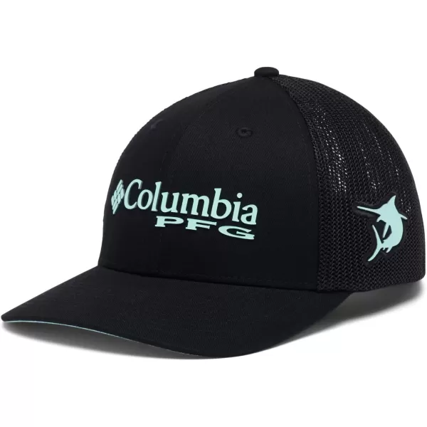imageColumbia Womens PFG Logo Mesh Ball CapBlackGulf Stream